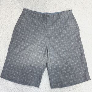 Nike Golf Tour Performance Dri-Fit Men's Gray Checkered Shorts Sz 32